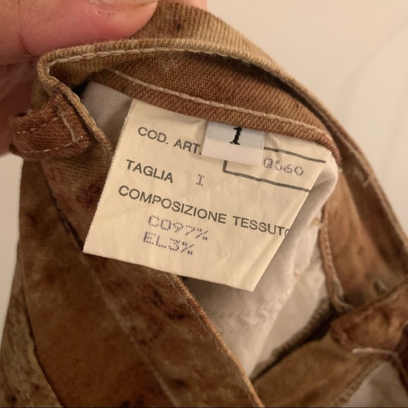 Legatte Jeans Made in Italy Marbled Design Jeans - Picture 8 of 8